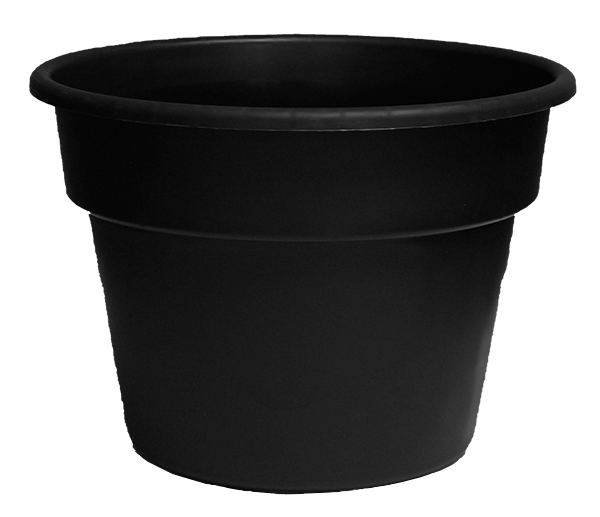 14.0 Patio Pot Black – 25 per case